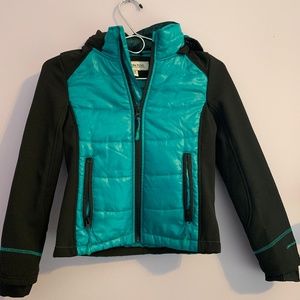 London Fog  - Size S/(7/8) - Aqua/Black Jacket